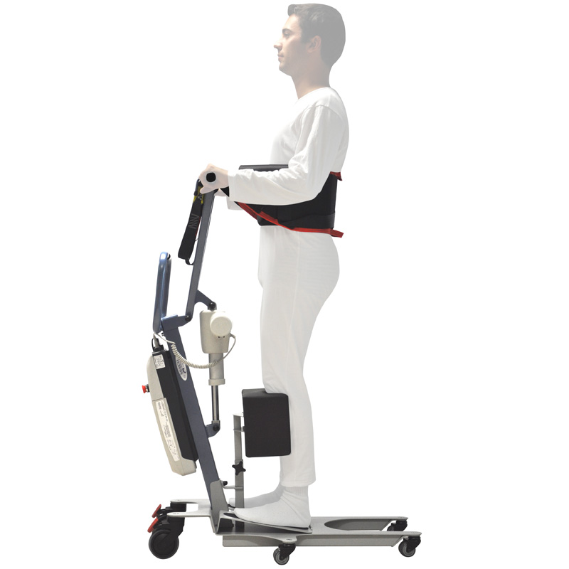 Otra imagen de Grúa de bipedestación Way Up Blue con arnés