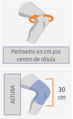 Otra imagen de RODILLERA ENVOLVENTE CON ARTICULACIONES BIAXIALES Y REFUERZOS METÁLICOS OPL480-OPL481